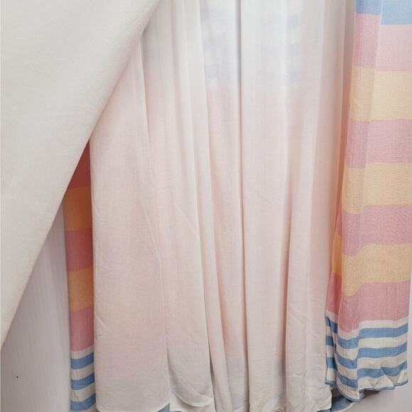 Mara Hoffman Swim Crinkle Crepe Stripe Halter Maxi Dress XS Resort Swim Cover - Picture 11 of 15